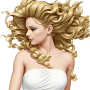 blonde girl in elegant dress sticker