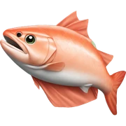 salmon wearing a cape sticker
