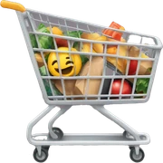 Full shopping trolly sticker