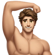 Jacob Elordi, showing armpits, flexing, guy putting face to his arm   sticker