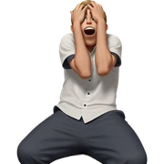 surprised boy in shirt sticker