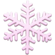 pastel pink snowflake  sticker