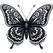 Black butterfly  sticker