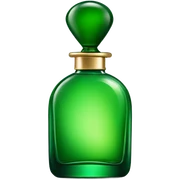 Perfume green bottle  sticker