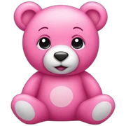 Pink teddy bear sticker