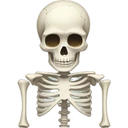 Skeleton sticker