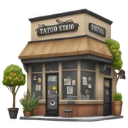 tattoo studio sticker
