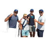 boys enjoying a beach day sticker