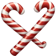 Candy cane sticker