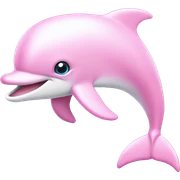 Pastel-pink-colors-dolphin sticker