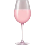 pale pink wine sticker