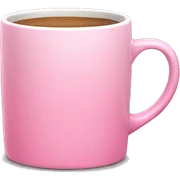 aesthetic pink mug sticker