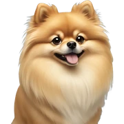 realistic Pomeranian portrait sticker
