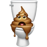 poop in toilet sticker