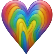rainbow heart sticker