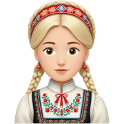 norwegian traditional bunad sticker