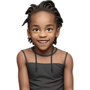 smiling boy by christmas tree sticker