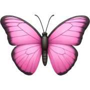 pink butterfly  sticker