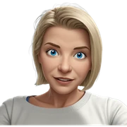 smiling girl with blue eyes sticker