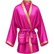 Hot pink satin robe sticker