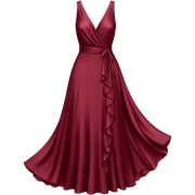 burgundy dress sticker