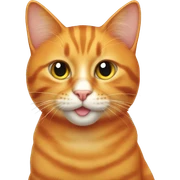 Orange cat sticker