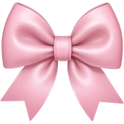 light pink bow  sticker