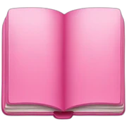 Pink book sticker