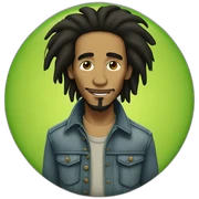 bob marley sticker