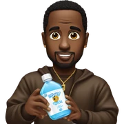 p diddy holding baby oil sticker