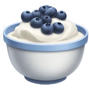 yougurt bowl with blueberries sticker