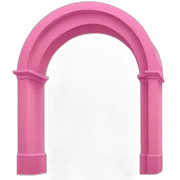 Pink arch sticker