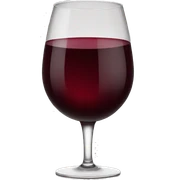 Red wine sticker