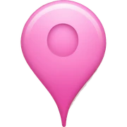 location pin  is pink sticker