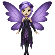 gothic lilac fairy  sticker