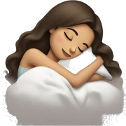 Brunette girl sleeping sticker