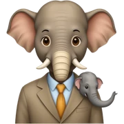 Un captus con cavesa de elefante sticker