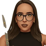 girl with glasses and jewelry sticker