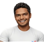smiling boy in white shirt sticker