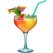 beach drink sticker