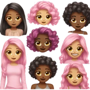 aesthetic girly emojis sticker