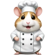 chef hamster sticker