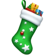 Christmas stocking sticker