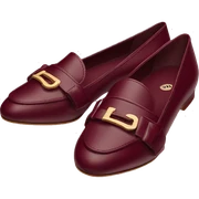 Burgundy miu miu mocassins  sticker