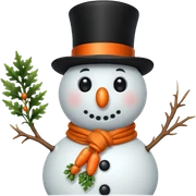 Snowman sticker
