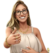 smiling girl outdoors with jewelry sticker