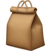 Brown bag sticker