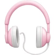 pastel pink headphone sticker