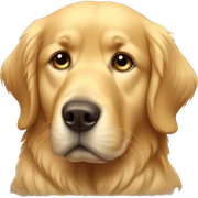sad golden retriever  sticker
