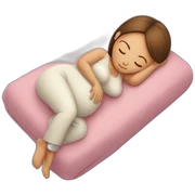 Pregnant sleeping sticker
